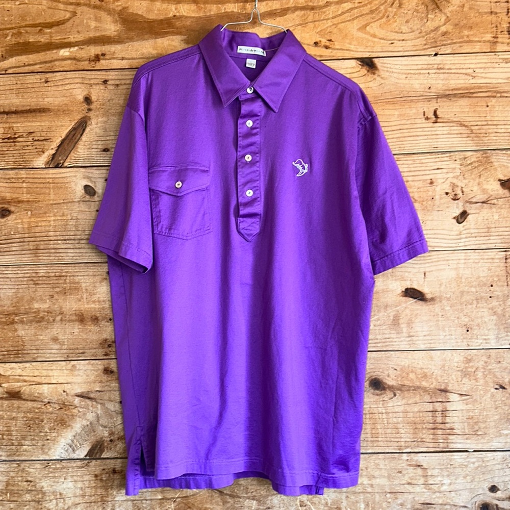 Peter Millar Purple short sleeve polo shirt